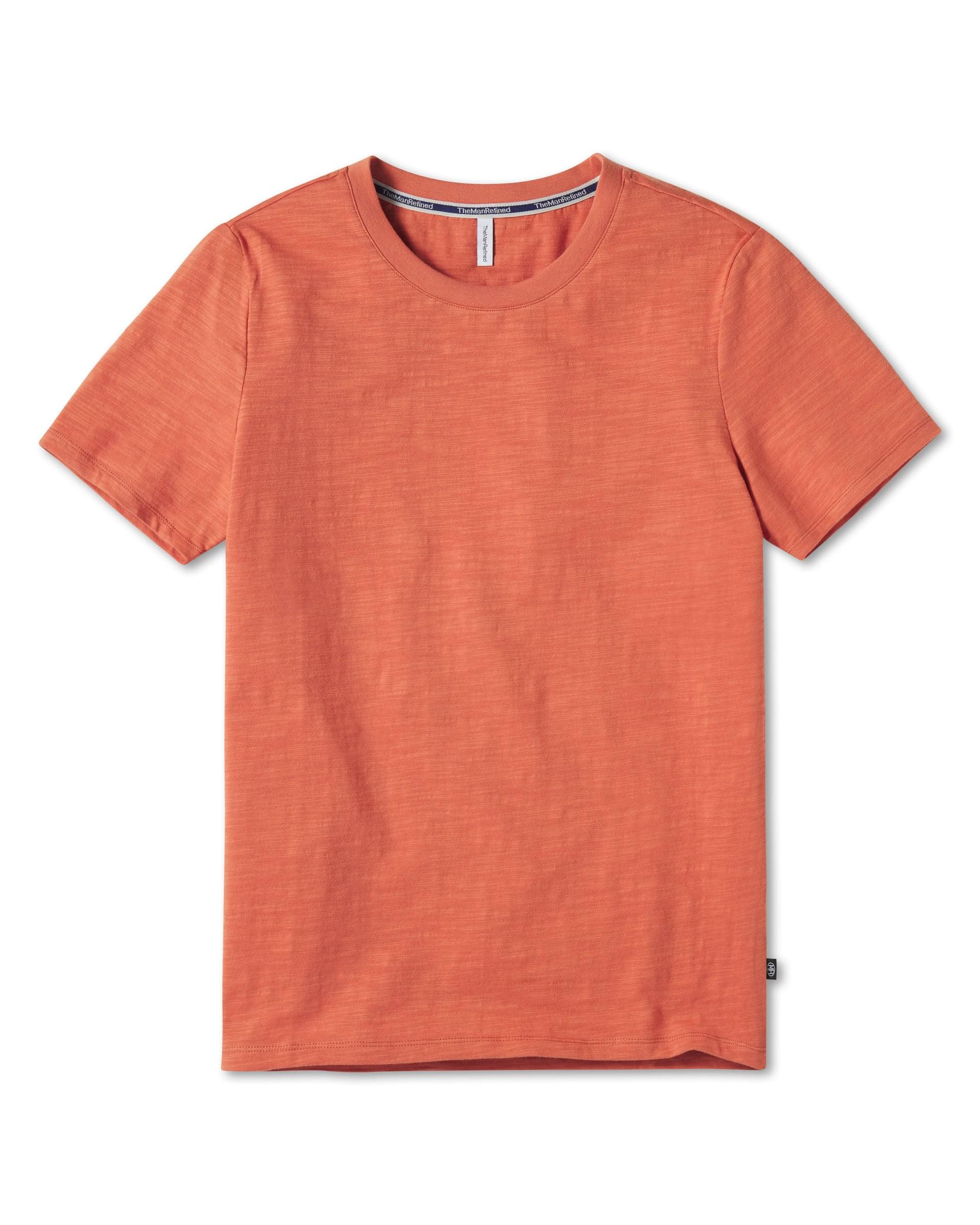 Crewneck Slub - Apricot Cotton | T-Shirt Jersey Refined Man The