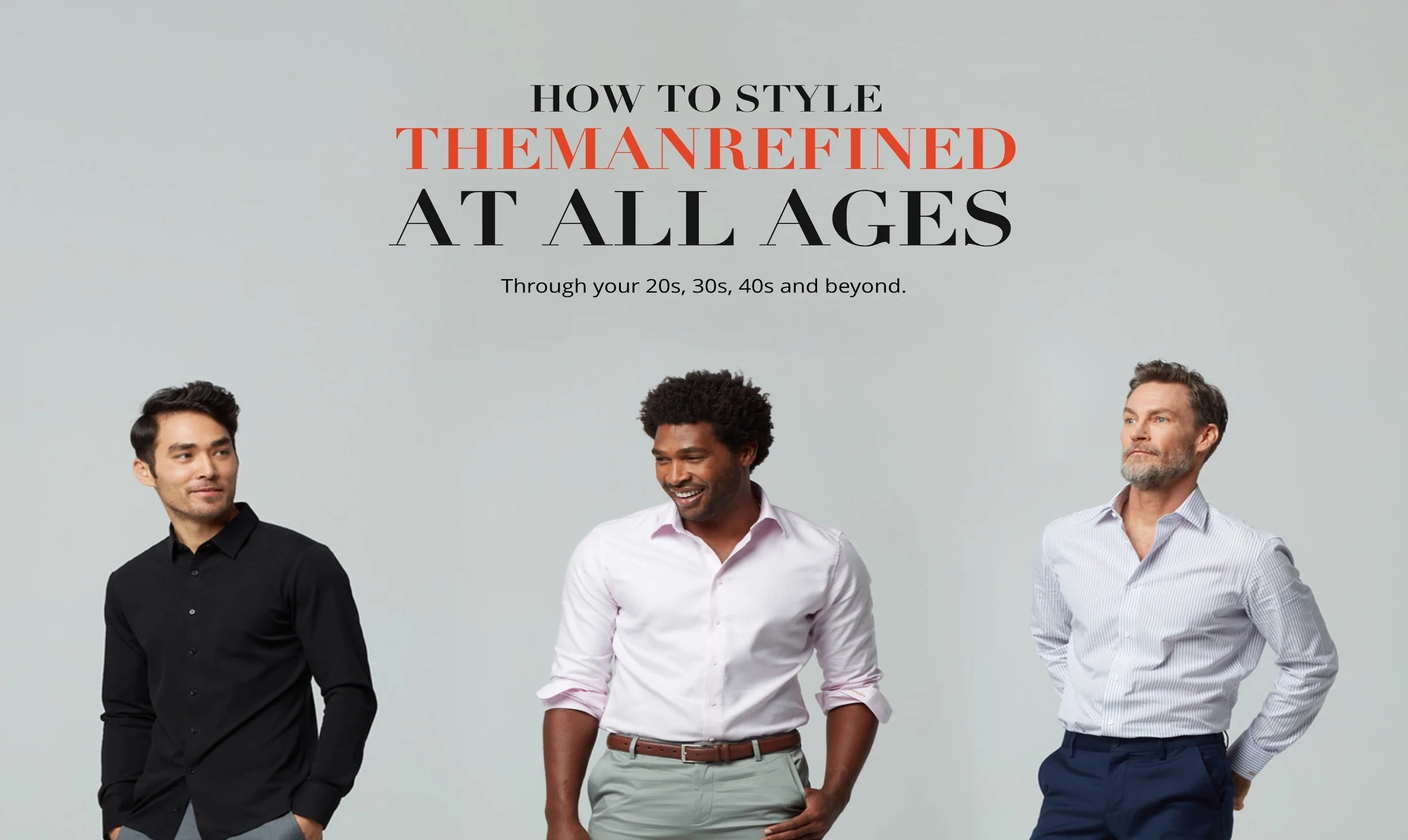 How to Style TheManRefined at all Ages