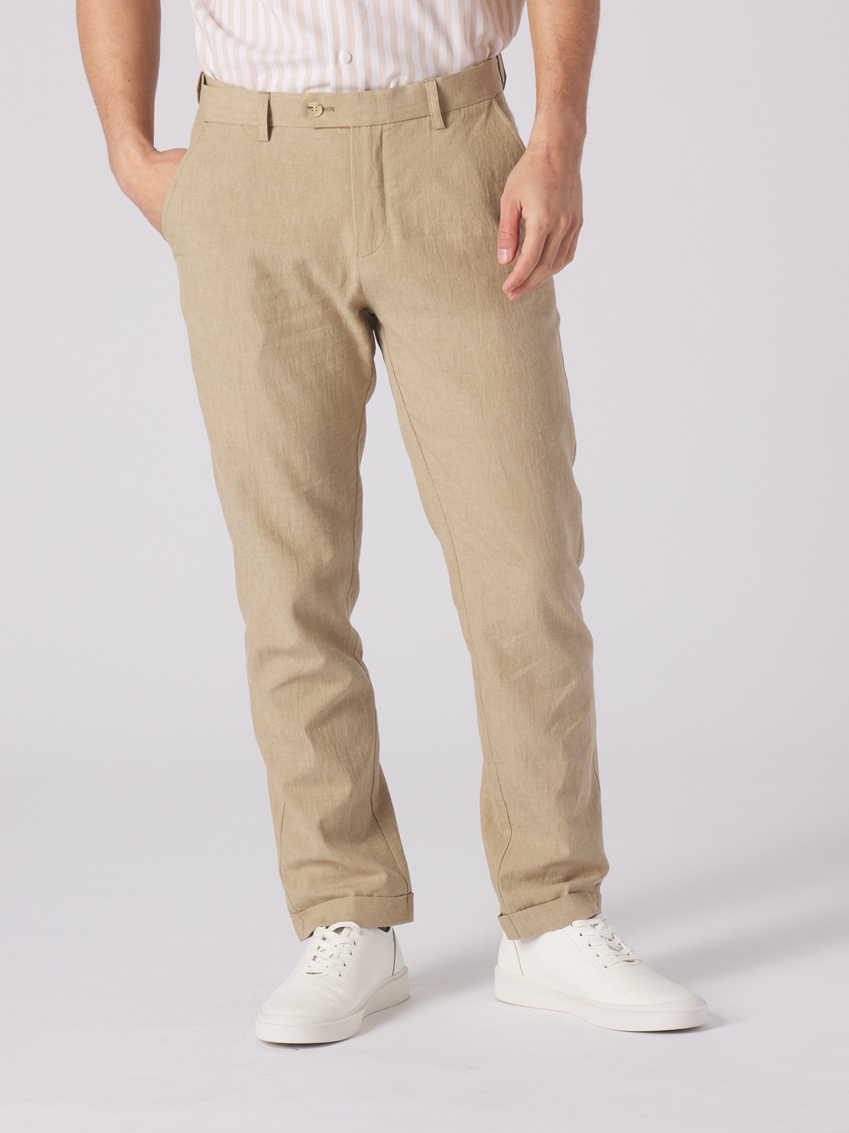 Linen Pants - Khaki - TF250