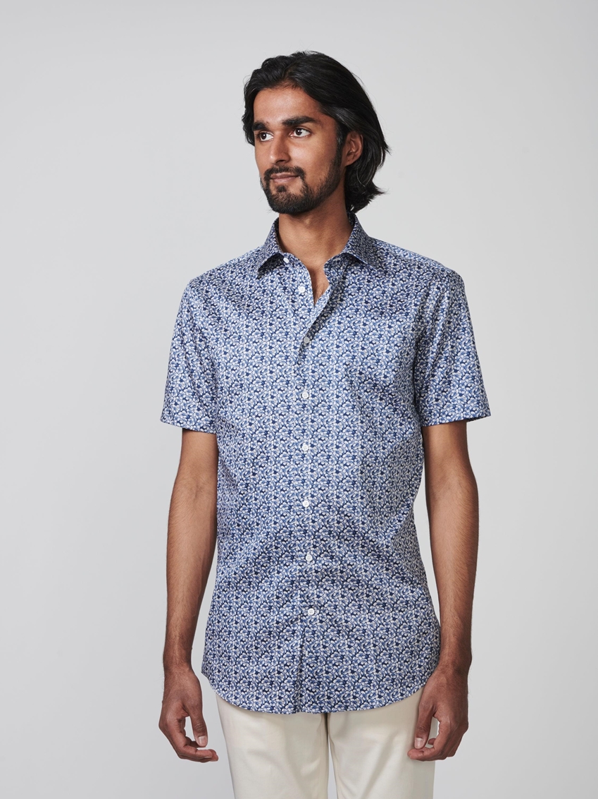 Aloha Woven Print Dress Shirt