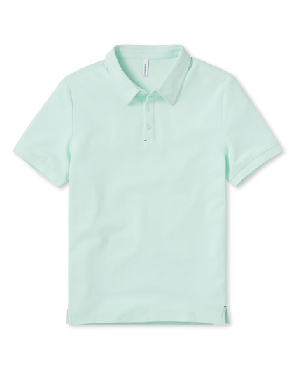 3 Button Pique Polo Shirt - Bay Green