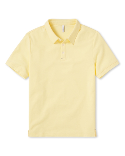 3 Button Pique Polo Shirt - Golden Haze