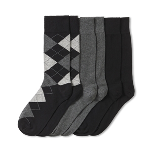 Argyle & Solids Socks 3-Pack