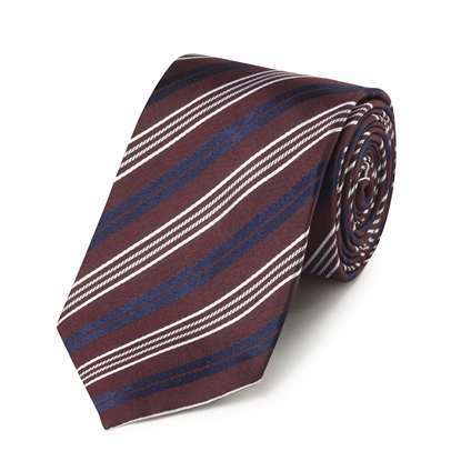 Regimental Stripes Silk Tie