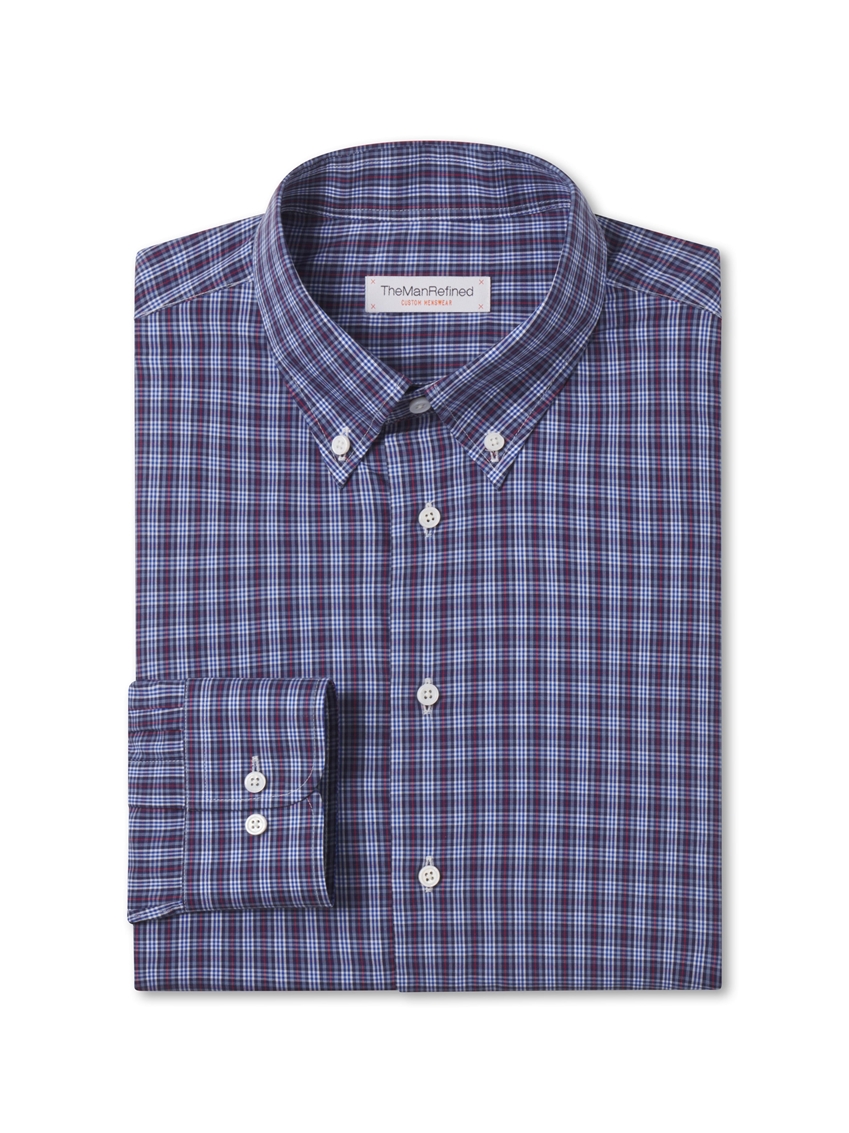Gingham Casual Shirt - Blue / Red