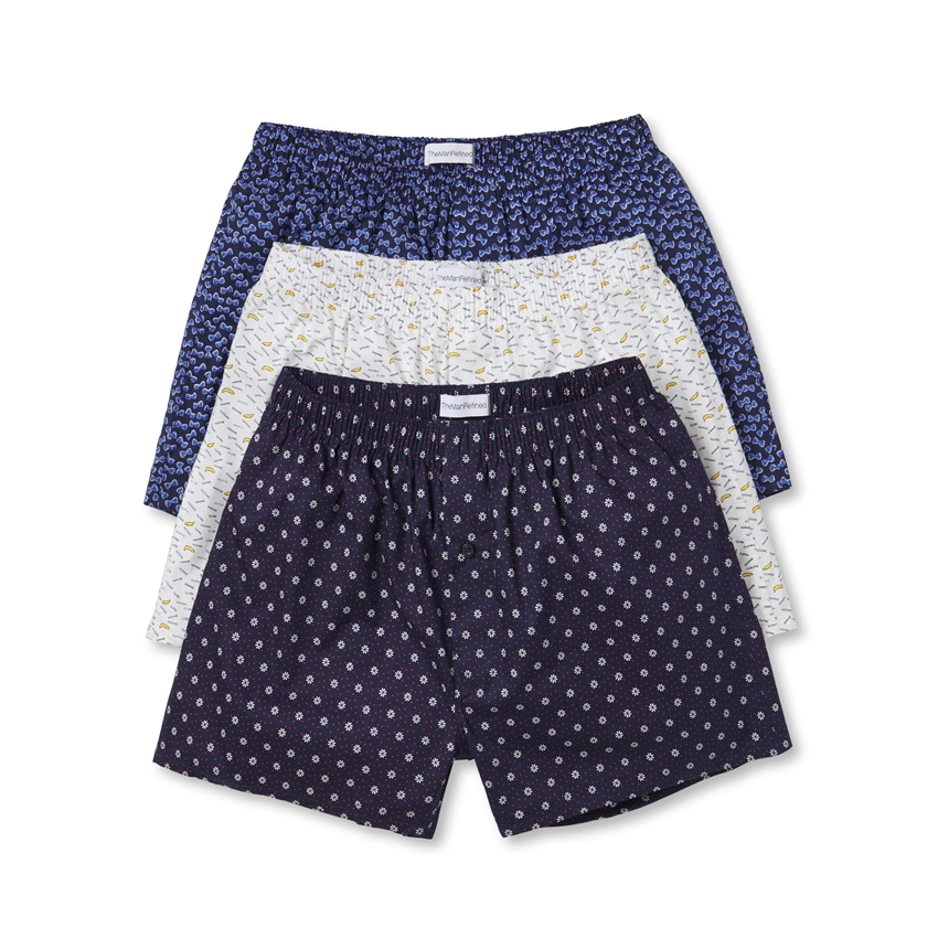 3-Pack Woven Boxers - Assorted Prints III